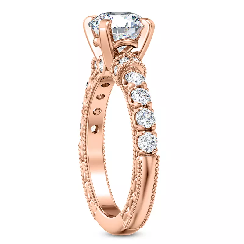 14K Rose Gold Abbe Lab Engagement Ring