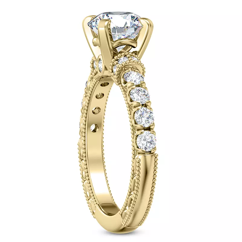 14K Yellow Gold Abbe Diamond Engagement Ring