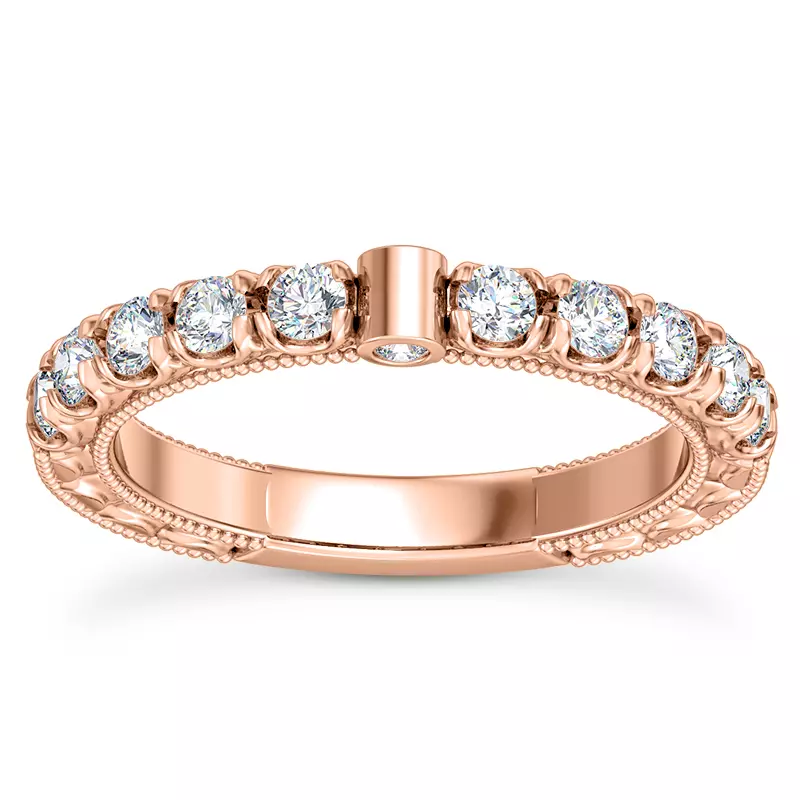 14K Rose Gold Abbe Diamond Band