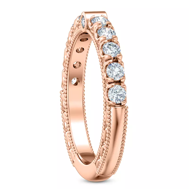 14K Rose Gold Abbe Diamond Band