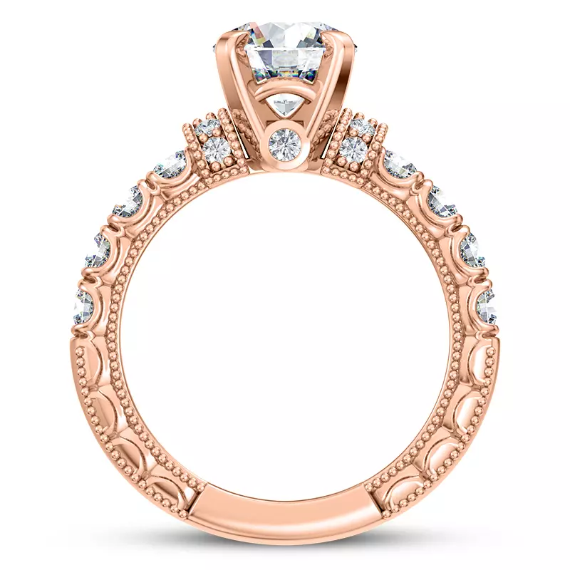 14K Rose Gold Abbe Diamond Band