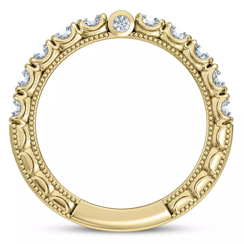 14K Yellow Gold Abbe Diamond Band
