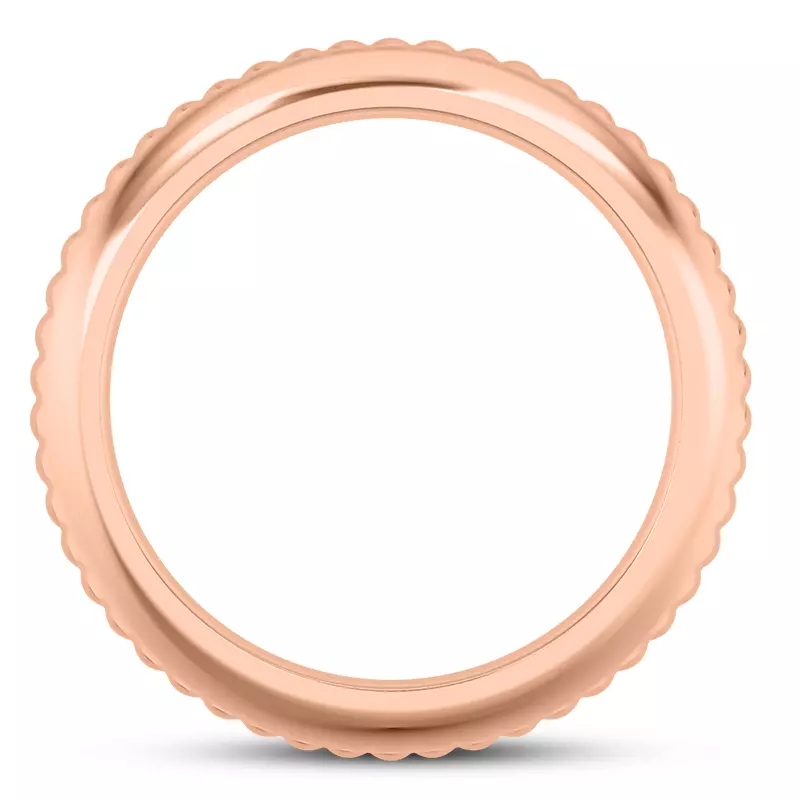 14K Rose Gold Lyra Men's Wedding Band