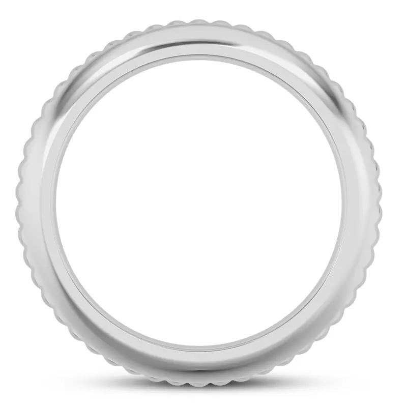 14K White Gold Lyra Men's Wedding Band