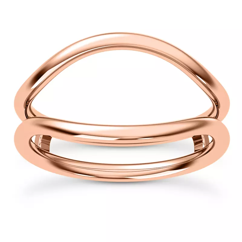 14K Rose Gold Calla Curved Enhancer