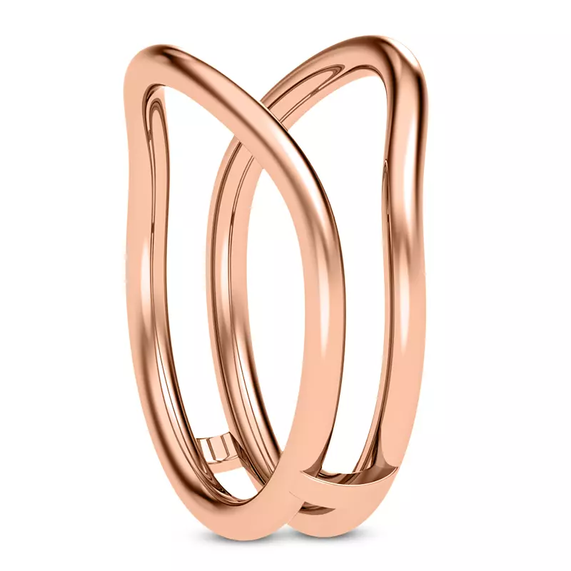 14K Rose Gold Calla Curved Enhancer