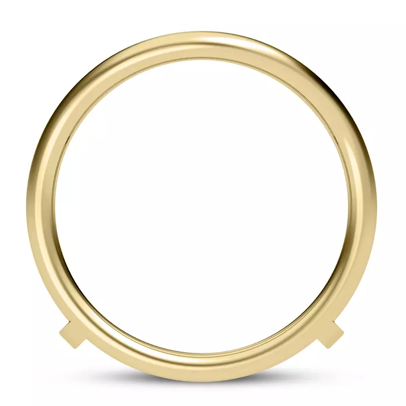 14K Yellow Gold Calla Curved Enhancer