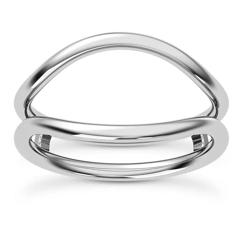 18K White Gold Calla Curved Enhancer