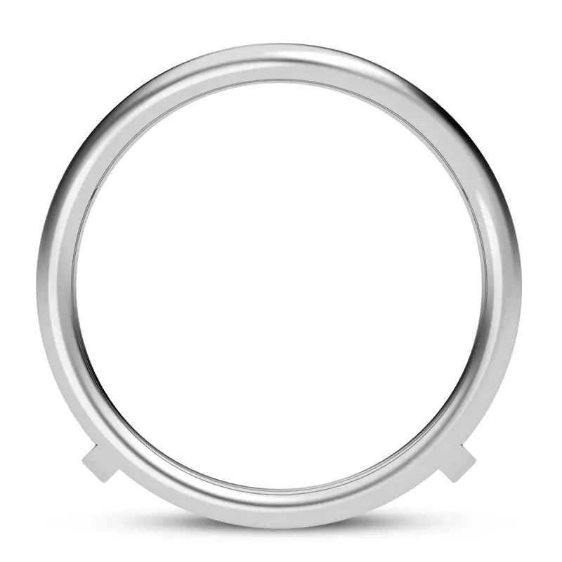 18K White Gold Calla Curved Enhancer