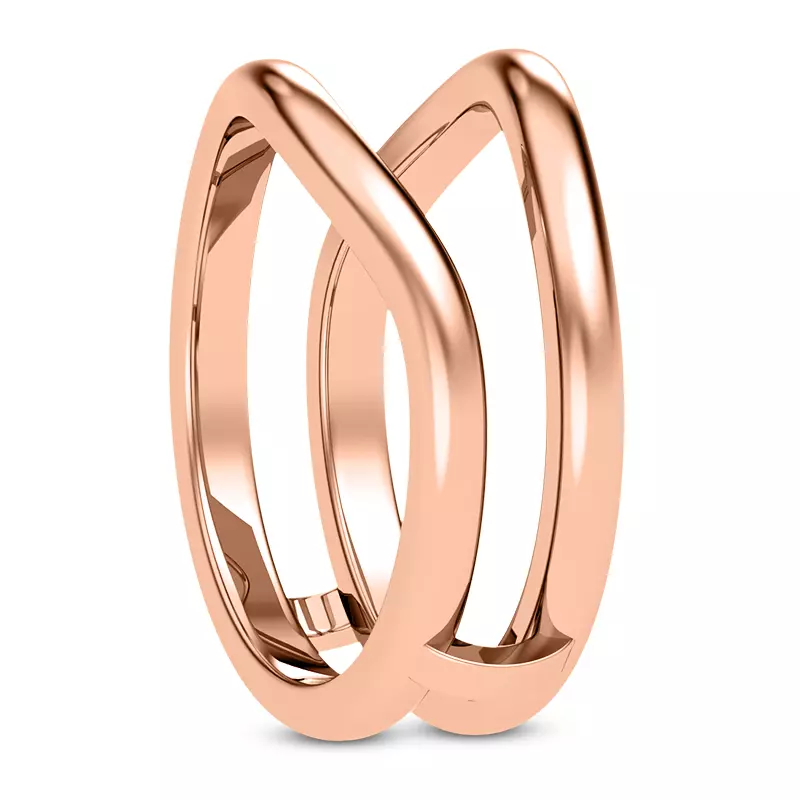 14K Rose Gold Mona Curved Enhancer