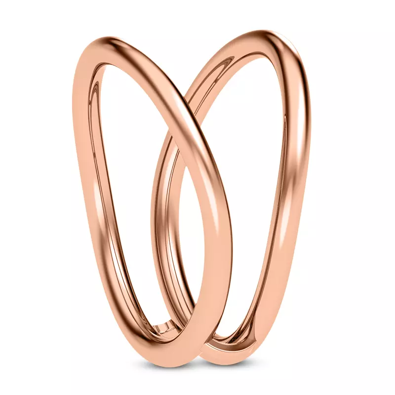 14K Rose Gold Myra Curved Enhancer