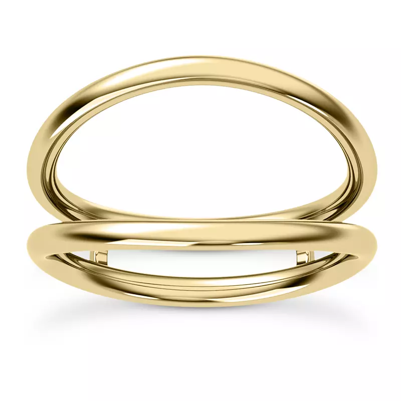 14K Yellow Gold Myra Curved Enhancer