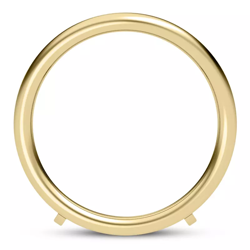 14K Yellow Gold Myra Curved Enhancer