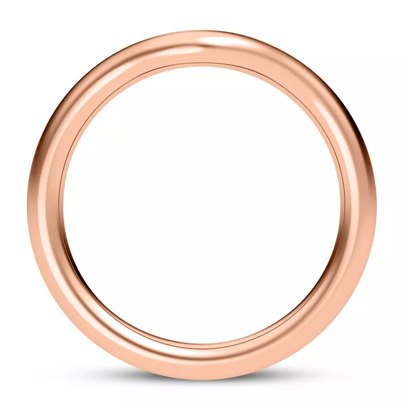 14K Rose Gold Vesper Curved Band