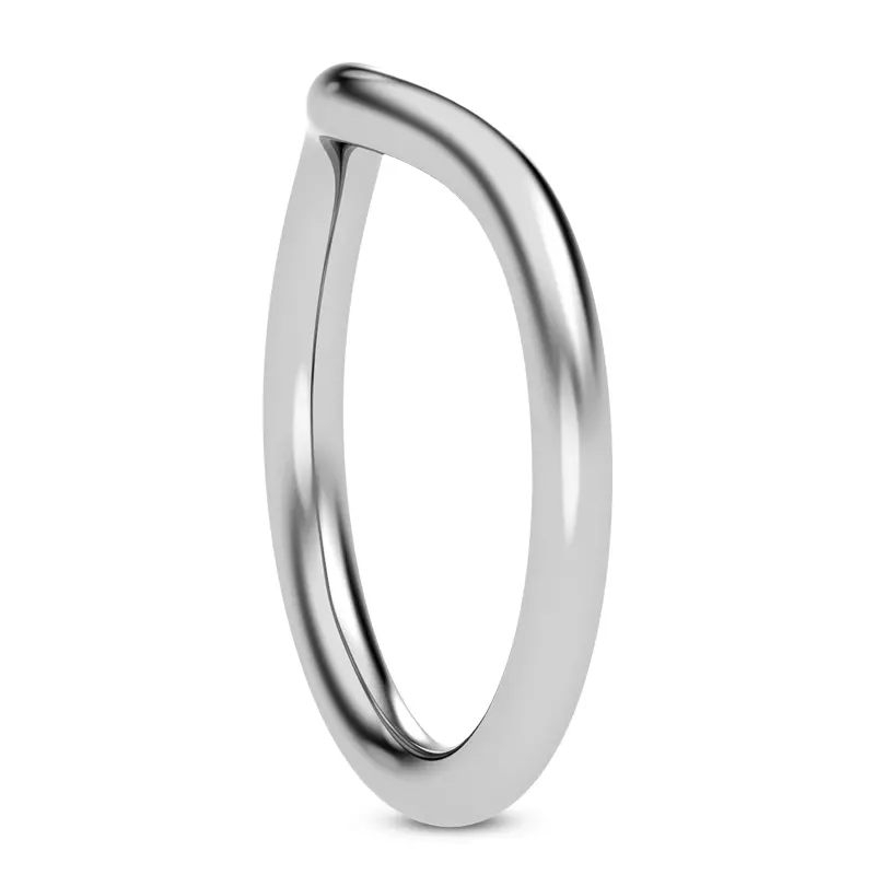 Platinum Vesper Curved Band