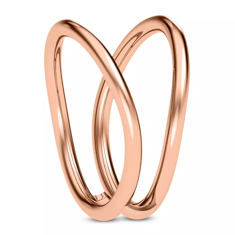 14K Rose Gold Olga Curved Enhancer