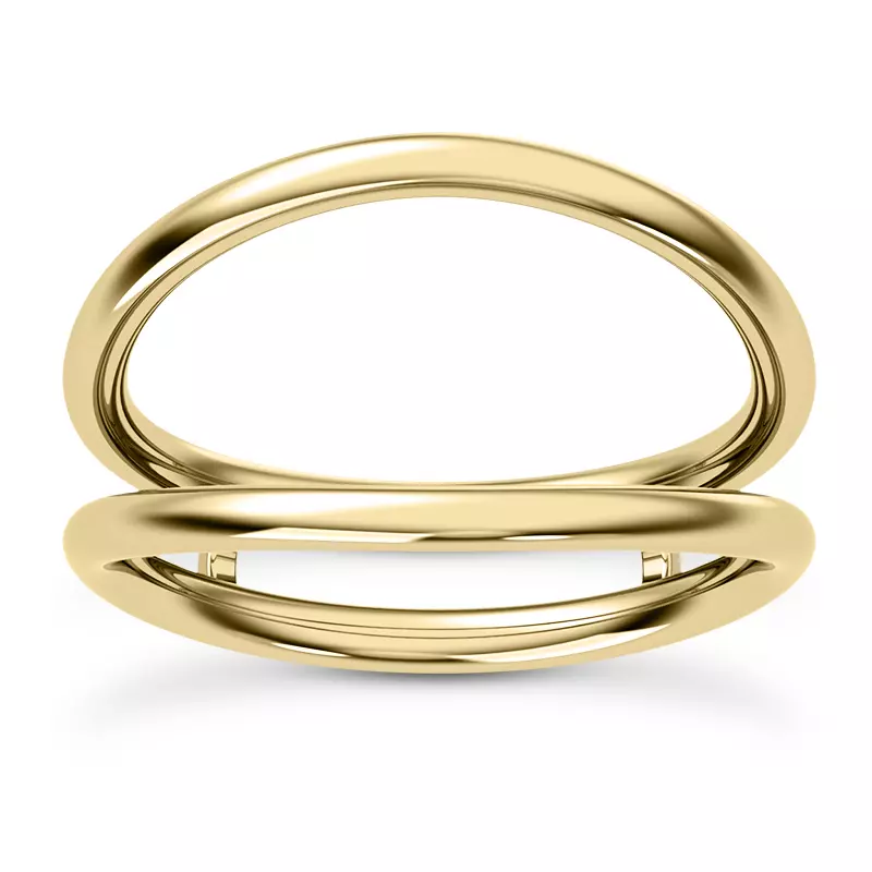 14K Yellow Gold Olga Curved Enhancer