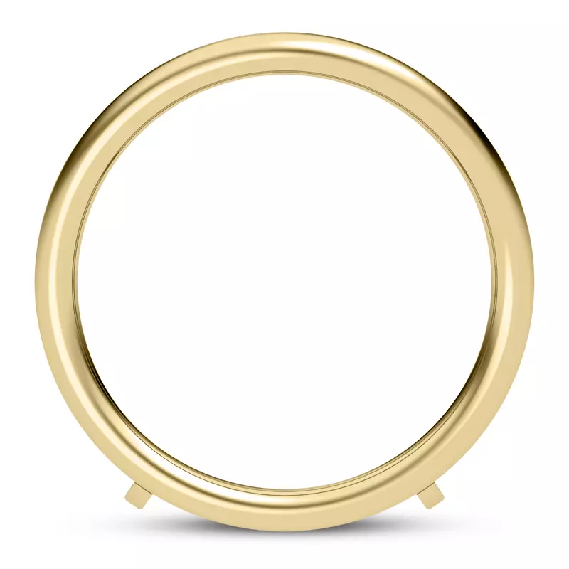 14K Yellow Gold Olga Curved Enhancer