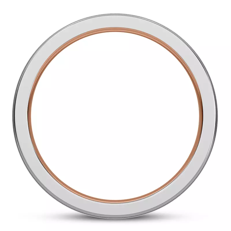 14K White Gold Vela Men's Wedding Band