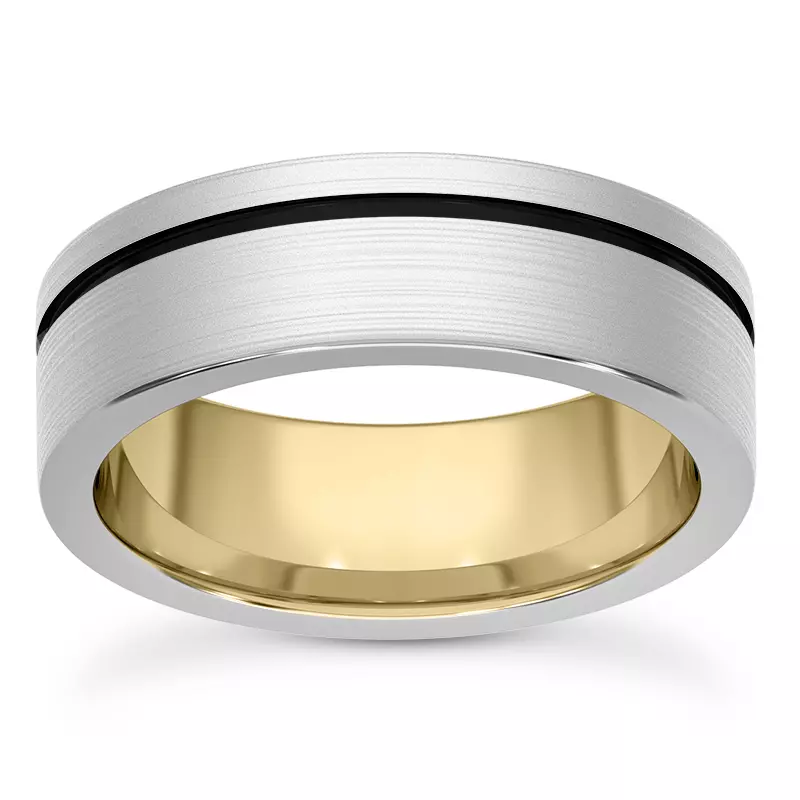 18K Yellow Gold Vela Men's Wedding Band