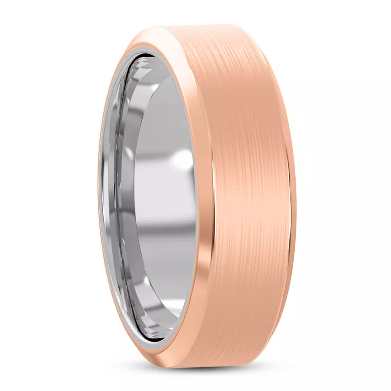 14K Rose Gold Auriga Men's Wedding Band