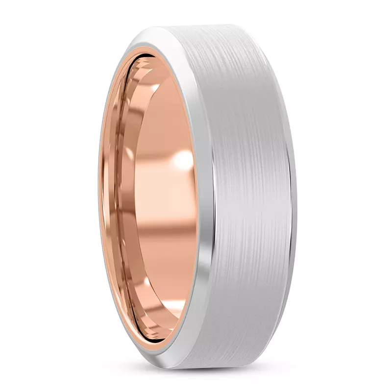 14K White Gold Auriga Men's Wedding Band