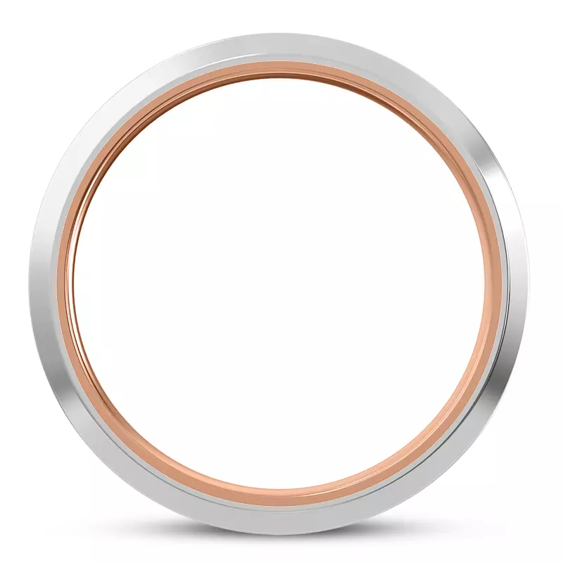 14K White Gold Auriga Men's Wedding Band