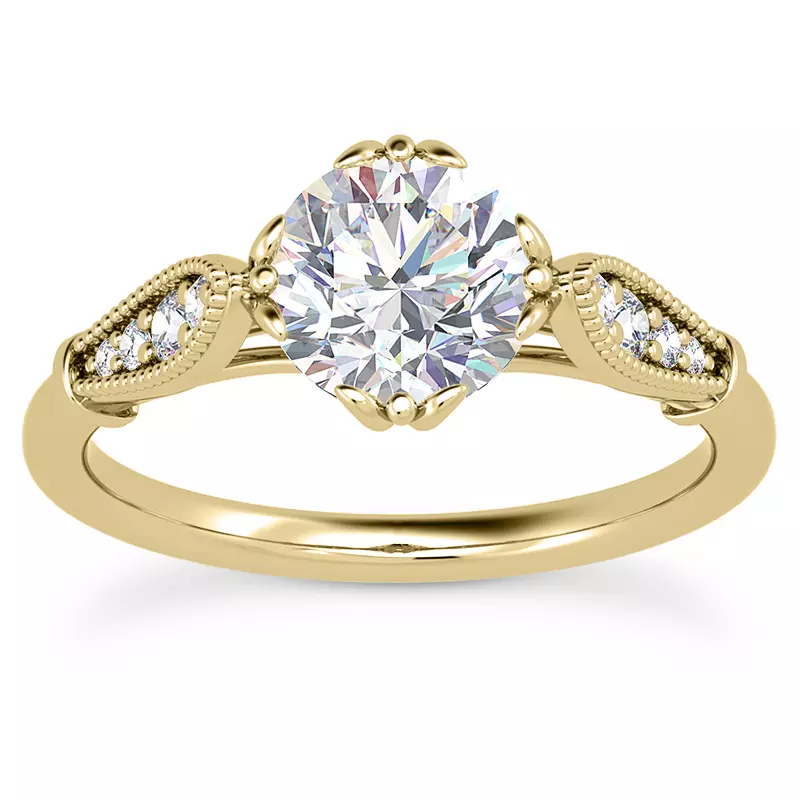 18K Yellow Gold Carina Diamond Engagement Ring