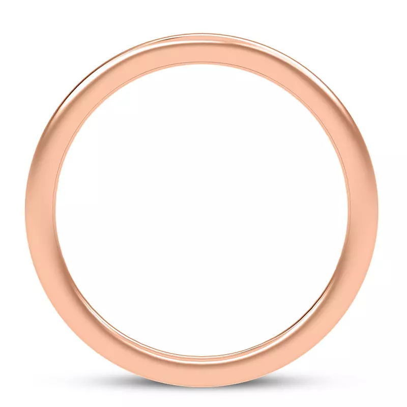 14K Rose Gold Carina Curved Band