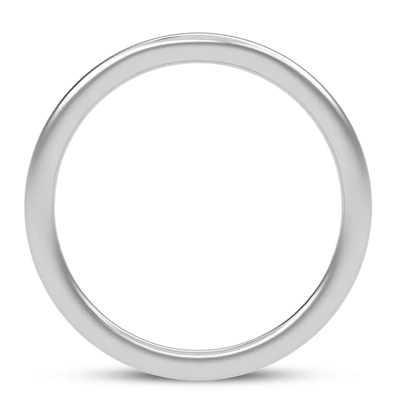 14K White Gold Carina Curved Band