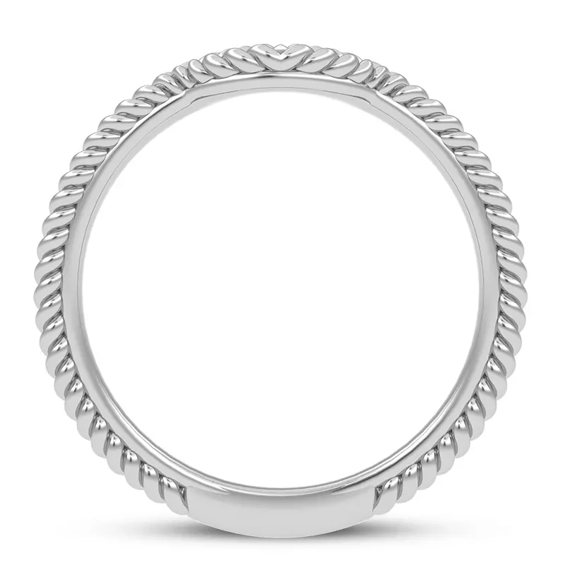 14K White Gold Lyra Band