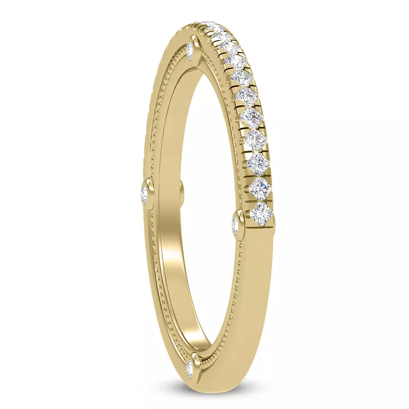 18K Yellow Gold Crux Diamond Band