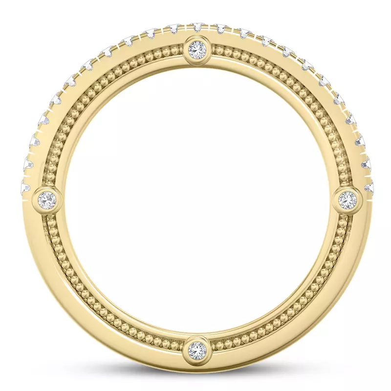 18K Yellow Gold Crux Diamond Band