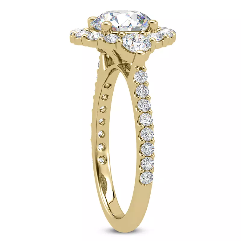 14K Rose Gold Auriga Lab Engagement Ring