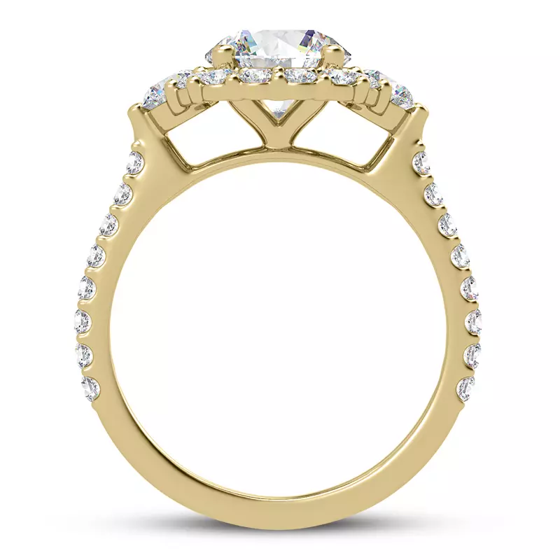 14K Rose Gold Auriga Lab Engagement Ring