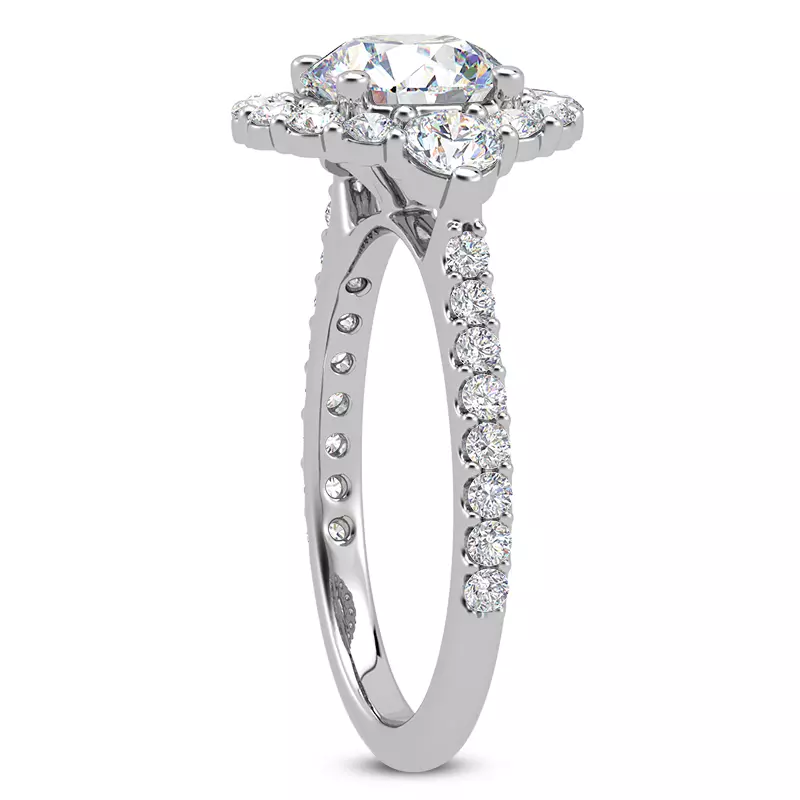 Platinum Auriga Lab Engagement Ring
