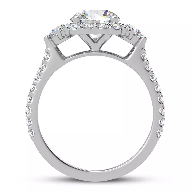 Platinum Auriga Lab Engagement Ring