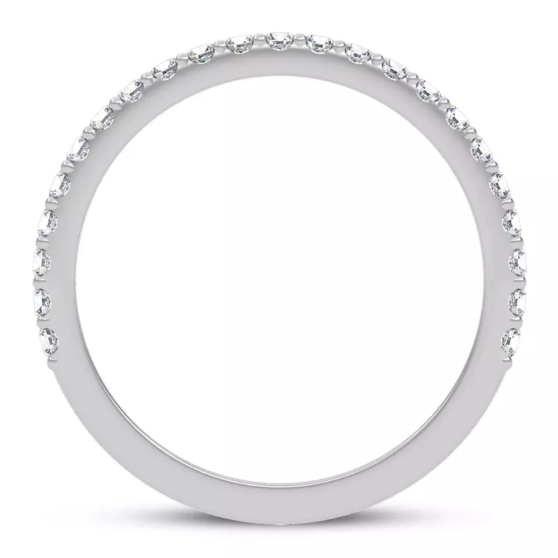 14K White Gold Auriga Lab Band
