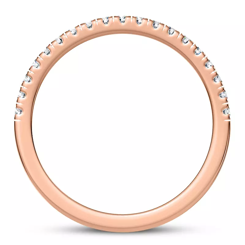 14K Rose Gold Alka Pave Band
