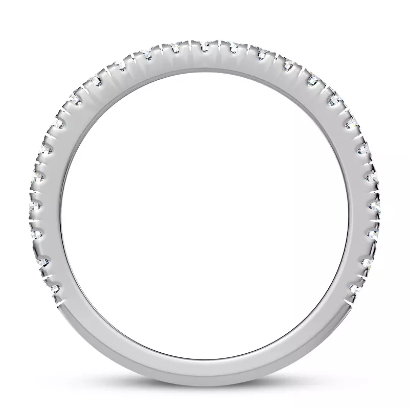 14K White Gold Elise Pave Band