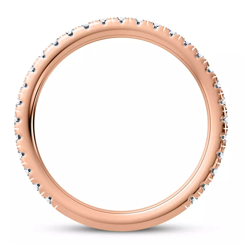 14K Rose Gold Fete Diamond Band