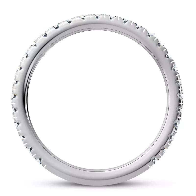 14K White Gold Fete Diamond Band