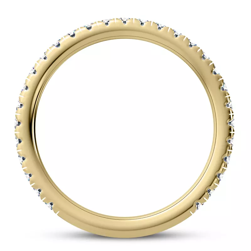 14K Yellow Gold Fete Diamond Band