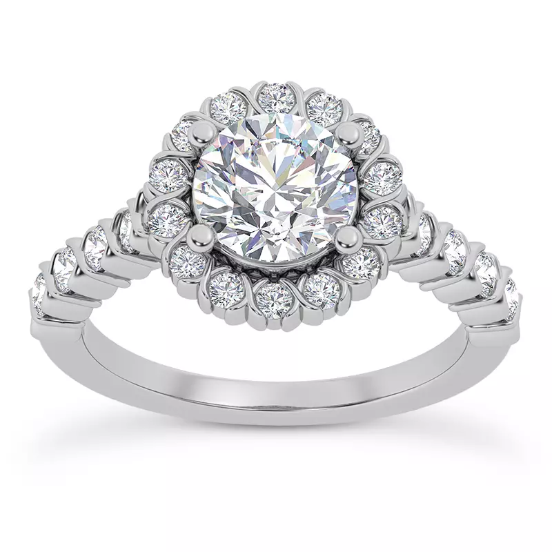 Lovi XO Halo Engagement Ring
