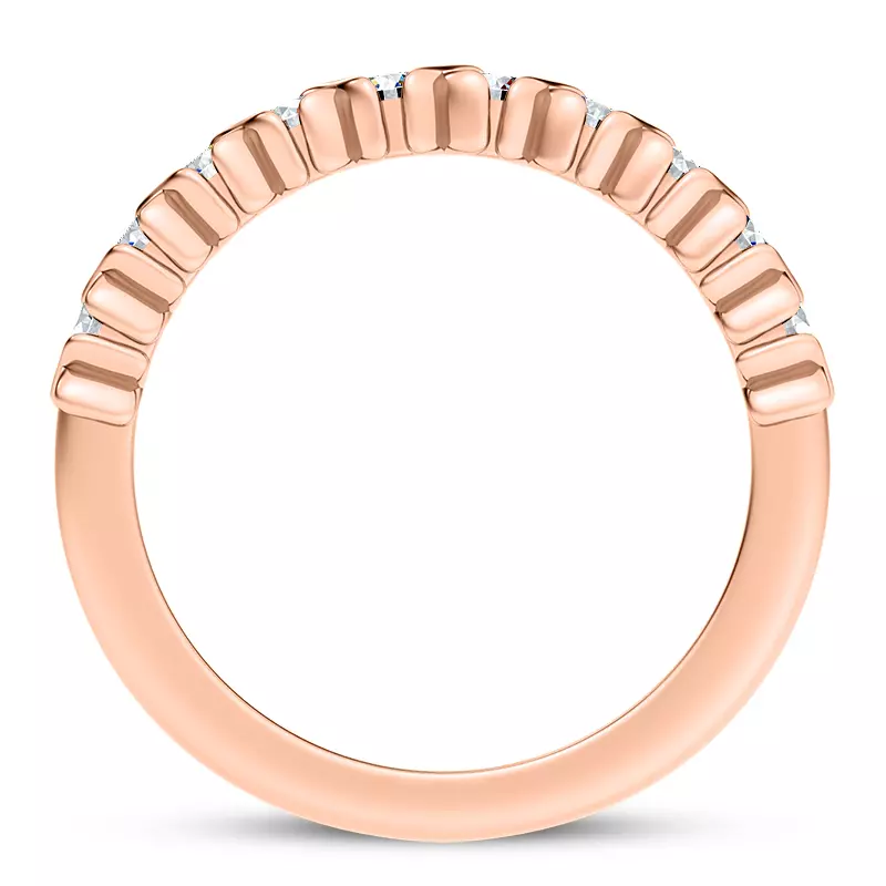 14K Rose Gold Rave XO Diamond Band