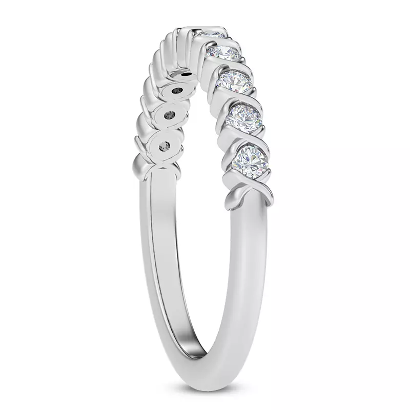 18K White Gold Rave XO Diamond Band