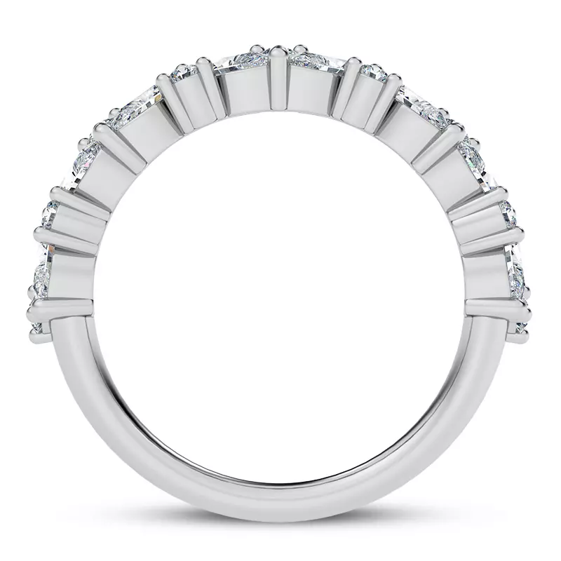 14K White Gold Maia Lab Band