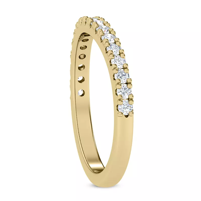 18K Yellow Gold Charm Lab Band