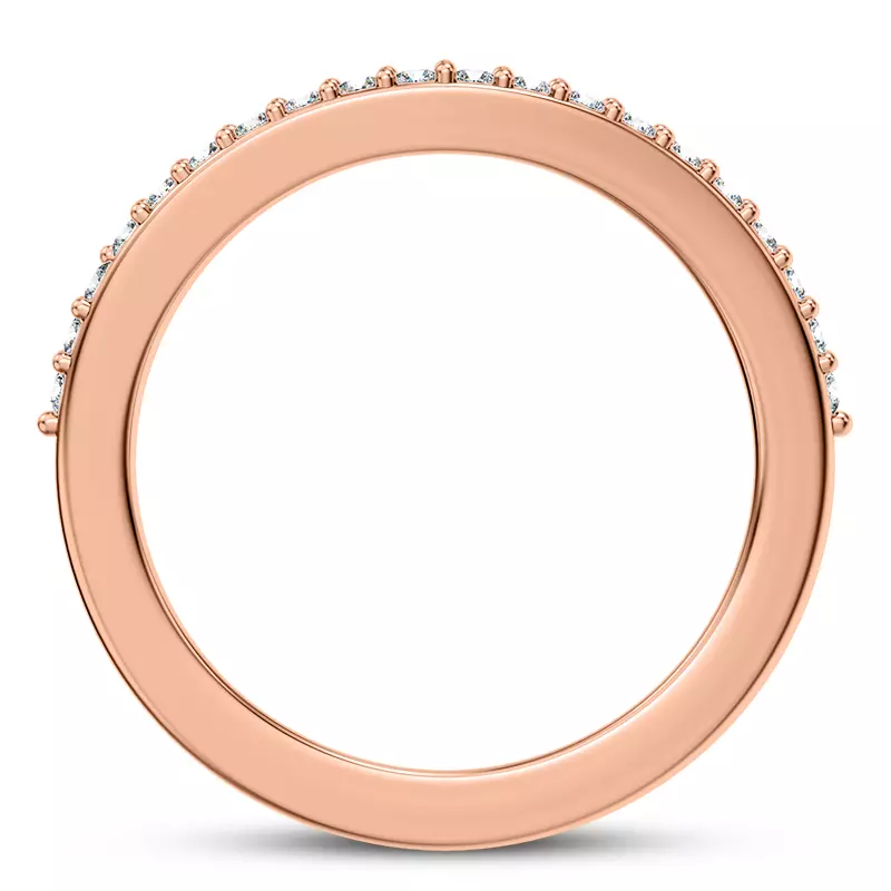 14K Rose Gold Maka Diamond Band