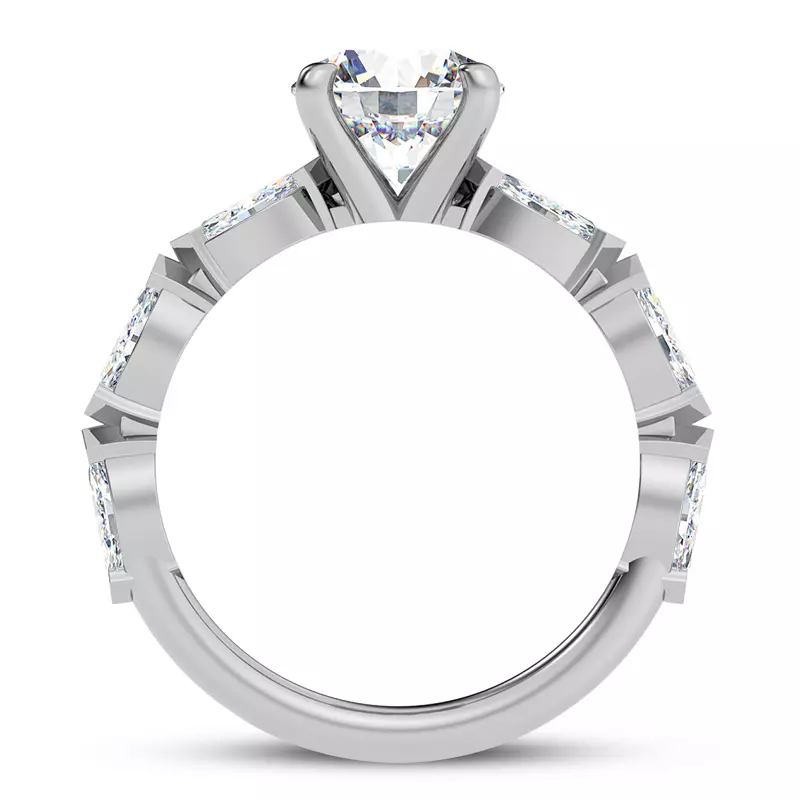 18K White Gold Pala Marquise Diamond Engagement Ring